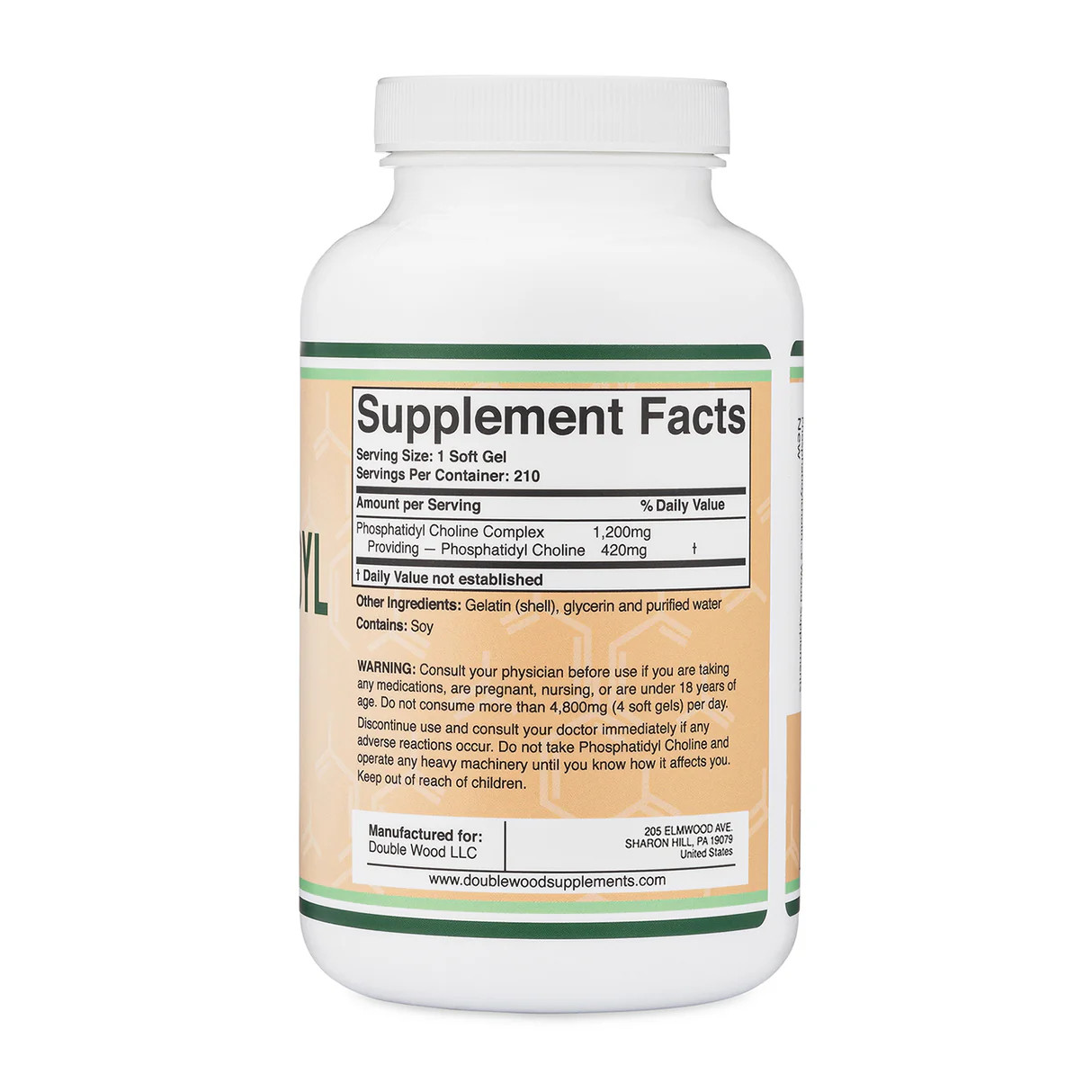 Phosphatidylcholine 1,200Mg – 210 Softgels – Enhanced Version of Sunflower and S