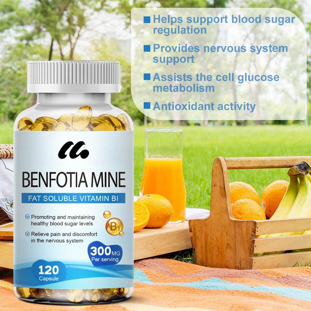 300mg Benfotiamine 120 Capsules – Fat Soluble Vitamin BI- Nervous System Support