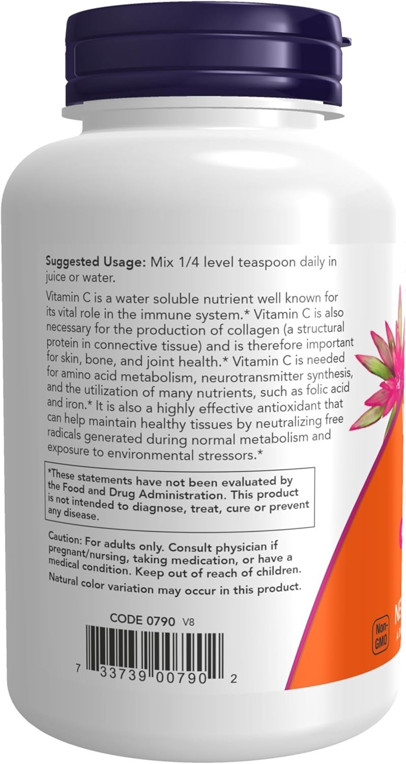 NOW Foods Supplements, Vitamin C Crystals (Ascorbic Acid) Powder , Antioxidant