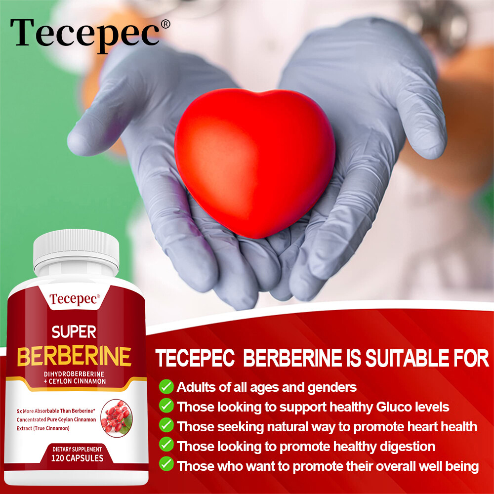 Super Berberine Ceylon Cinnamon Dihydroberberine, 4250 Mg 30/60/120Capsules