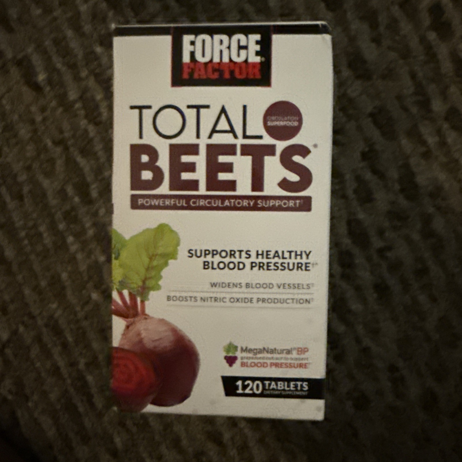 Force Factor Total Beets Blood Pressure Support Supplement with Nitrates and Gra