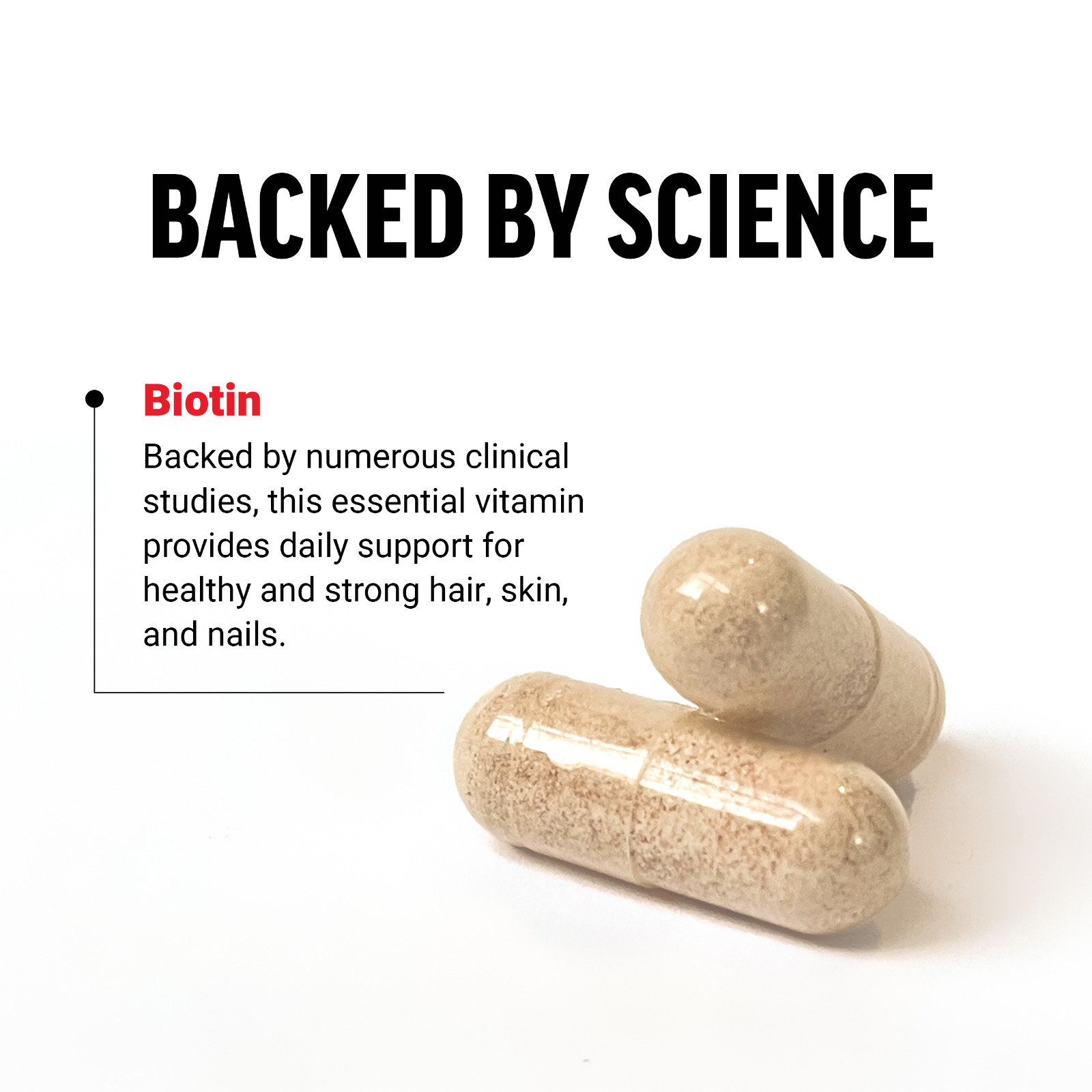 Force Factor Biotin 10000mcg Healthier Hair-Skin-Nails & Hair Growth Supplement