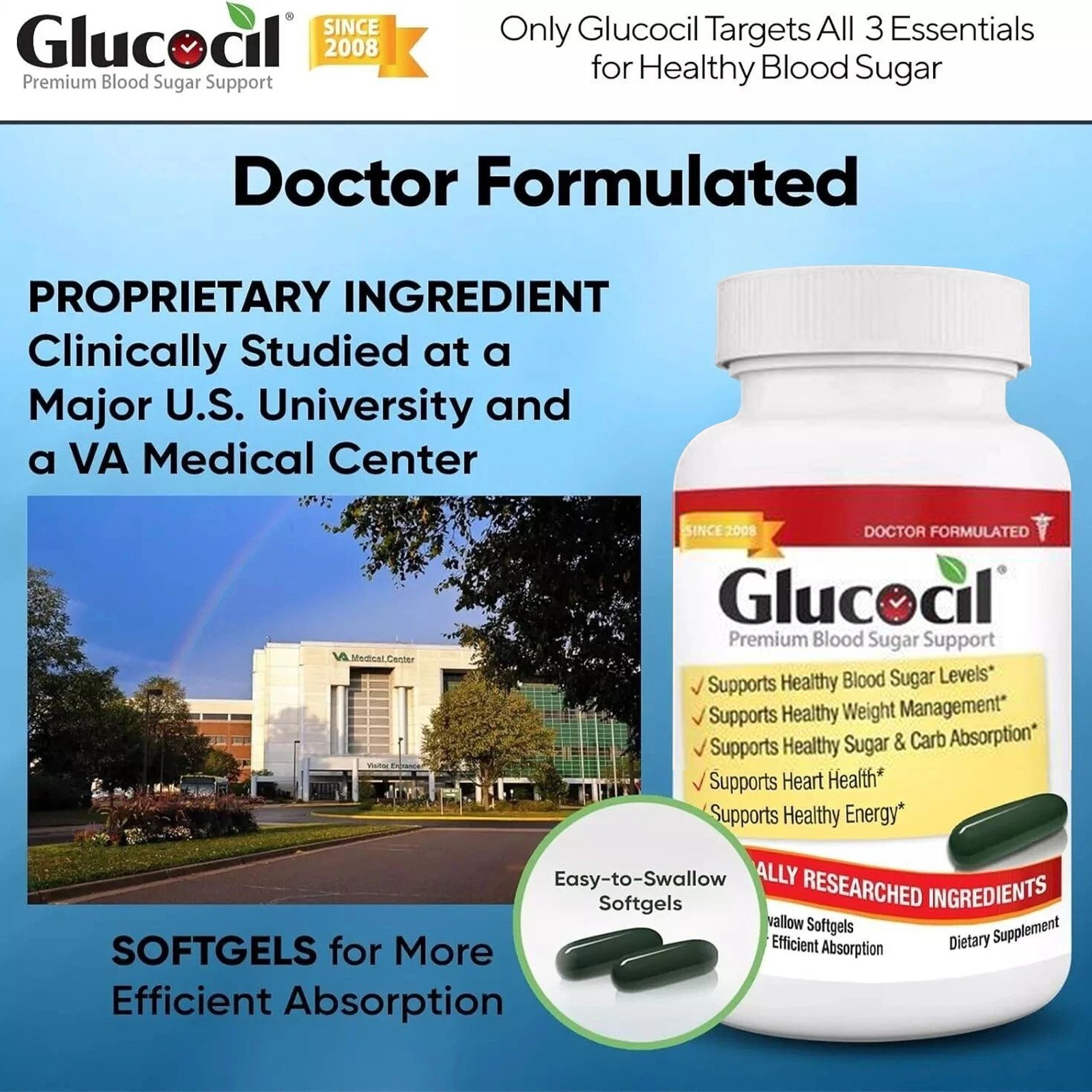 30-Day Supply 120CT Top-Quality Blood Sugar Support