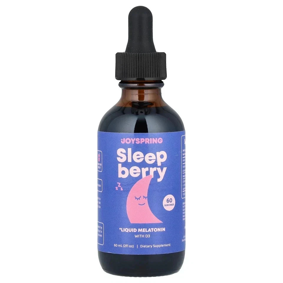 joyspring sleep berry liquid melatonin with D3 30ml 1 fl oz FREE SHIPPING
