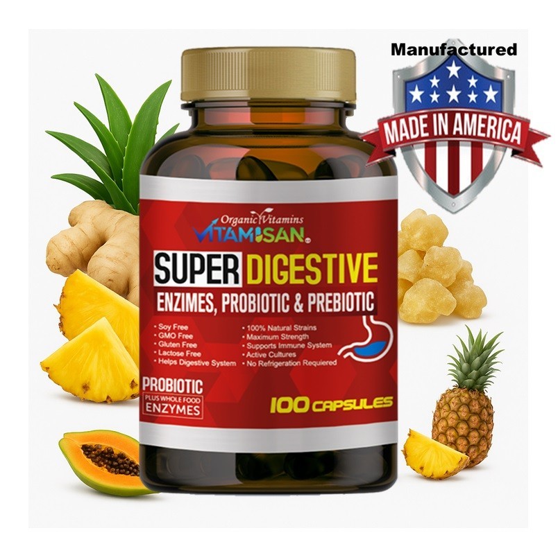 Probiotics 100 Billion CFU Potency Digestive Inmune Health 200 Capsules USA 2 Pk