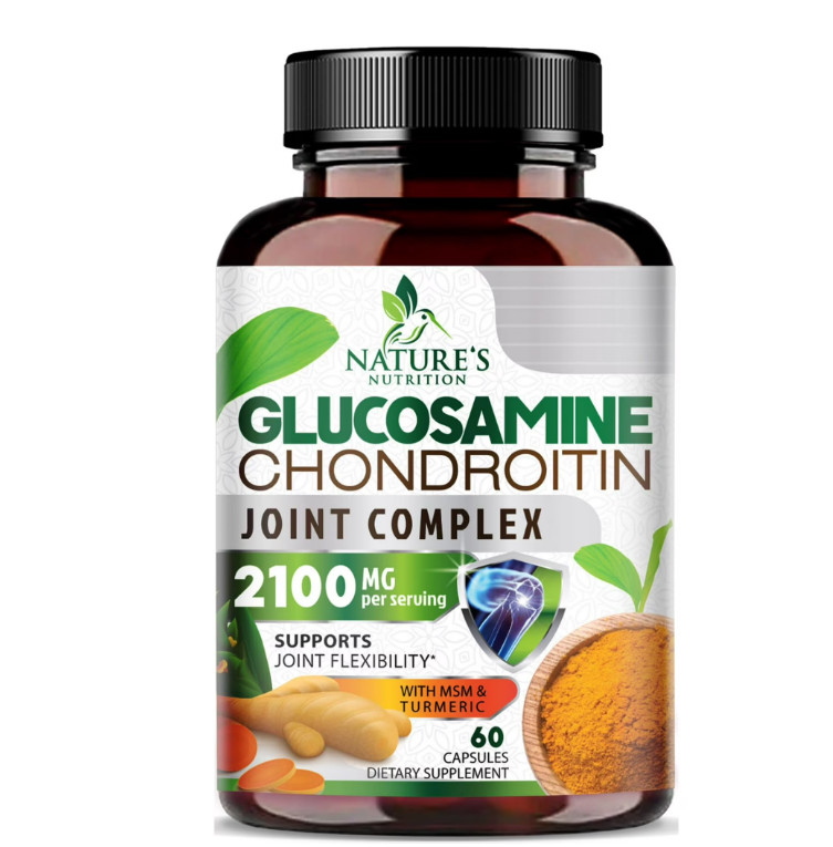 (2 Pack) Glucosamine Chondroitin Turmeric MSM Triple Strength Joint Support 2100