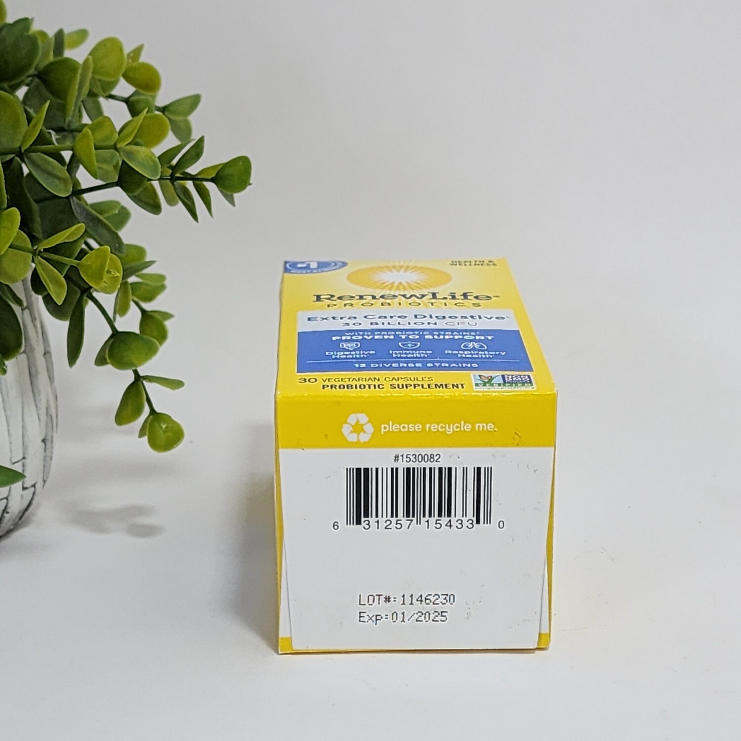 RenewLife Extra Care Probiotics 30 Billion CFU – 30 Vegetarian Capsules 01/2025
