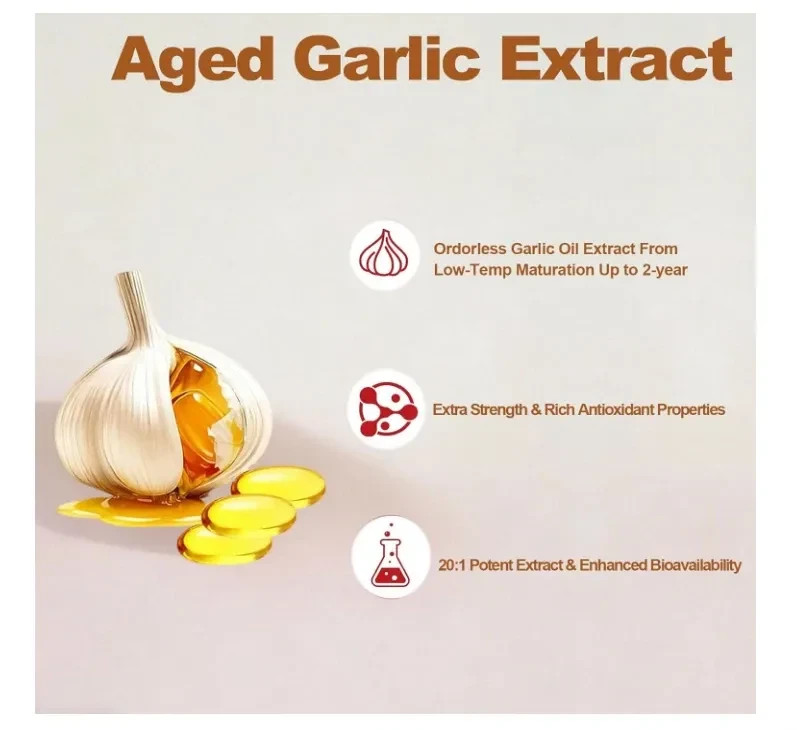 Odorless Garlic 7500Mg per Servings, 300 Softgels | 2 Years Aged Garlic Extra…