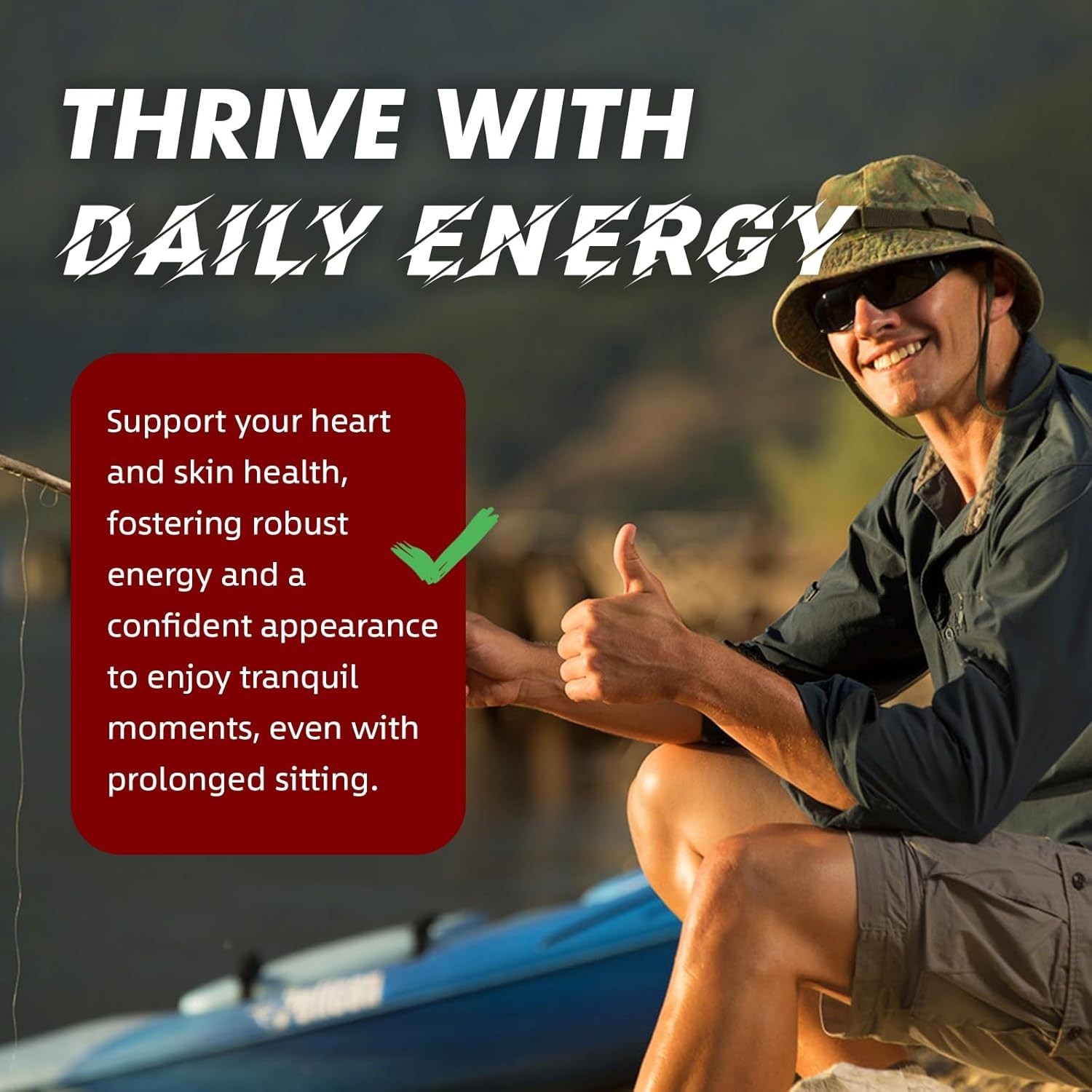 500MG & Prostate Supplement for Men 5-in-1 | Supports Heart & Skin Health， with