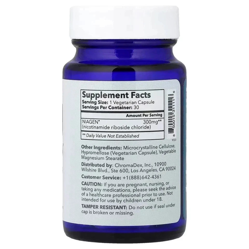 NEW 300mg TRU NIAGEN NAD Supplement Niagen for Brain Function & Anti-Aging