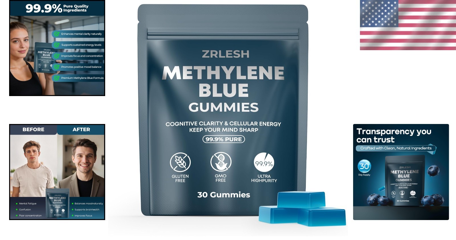 MB for Humans USP Pharma Grade 7mg and 14mg Dose, 60 Gummies