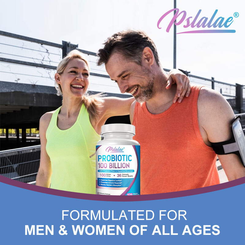 Probiotic 100 Billion – Gut Health, Relieve Gas and Bloating – with Prebiotic