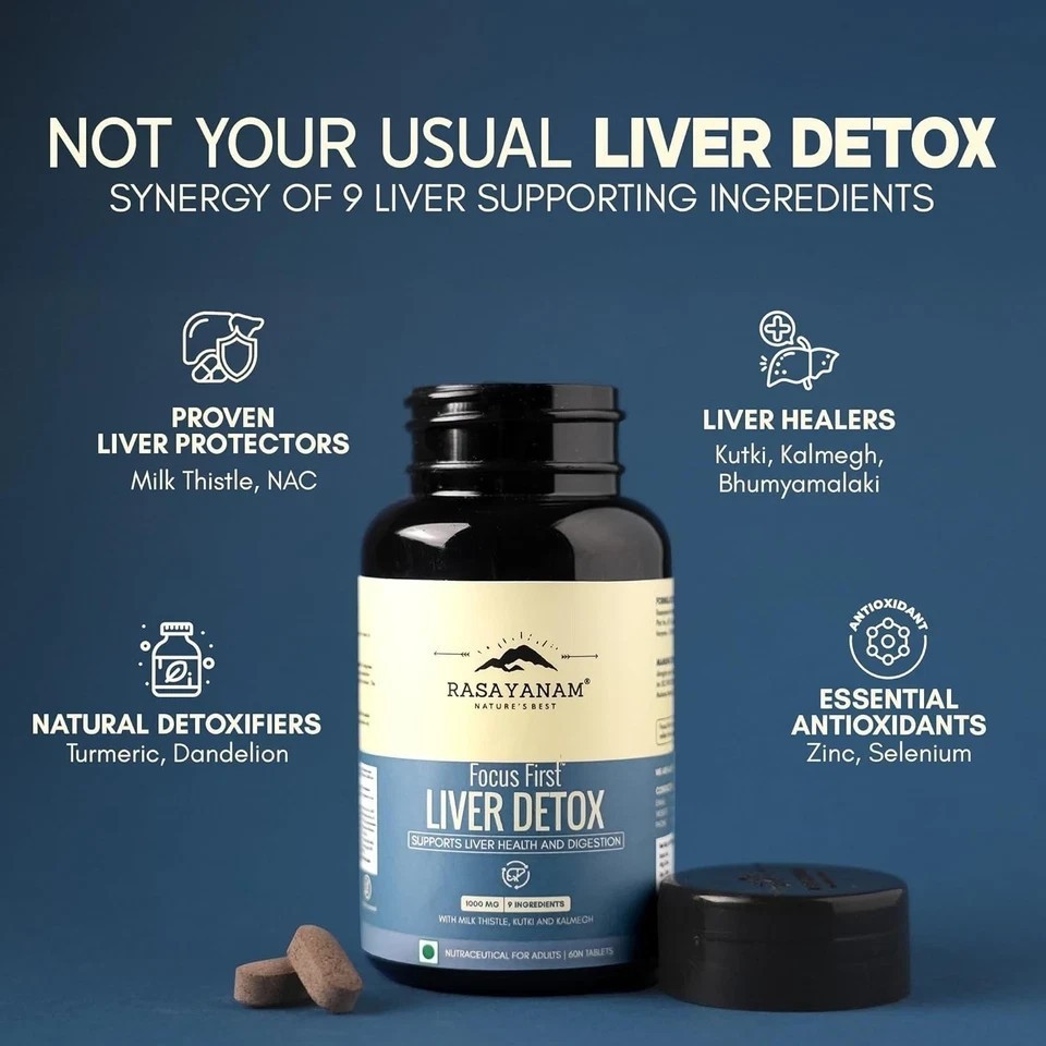 Liver Detox Supplement | Milk Thistle with 80% Silymarin | With 9-Ingredient J84