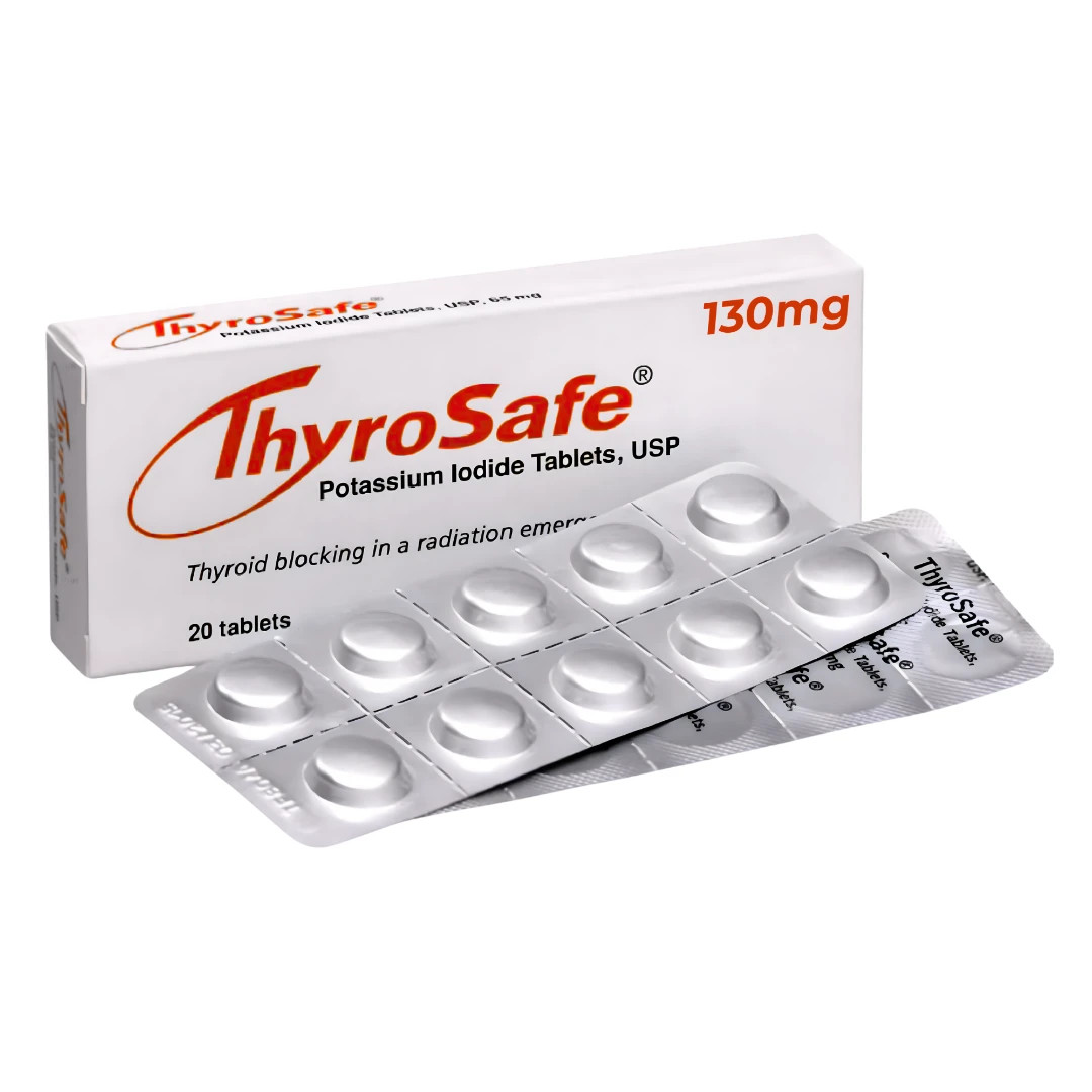 ThyroSafe Potassium Iodide 130mg (20 Tablets) Authorized Dealer Exp 04/2035