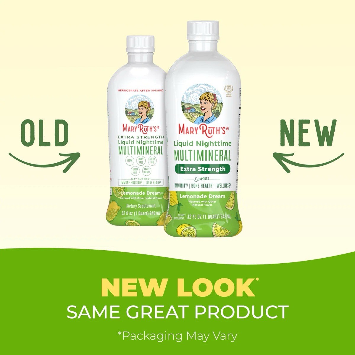 Mary Ruth’s Organics Nighttime Liquid Multivitamin Lemonade Dream 32 fl Oz