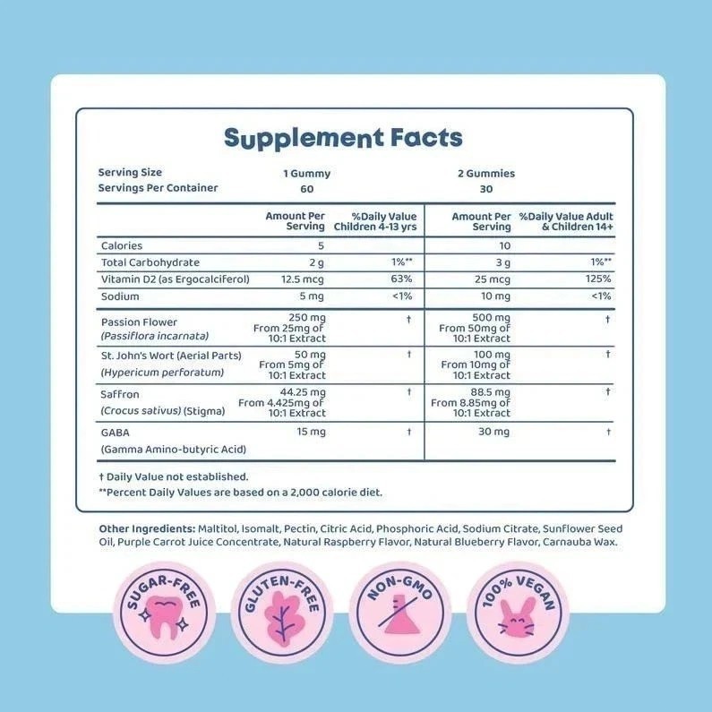 NEW 3PCS JoySpring Mood Munchies | Saffron Gummies for Mood & Focus Support