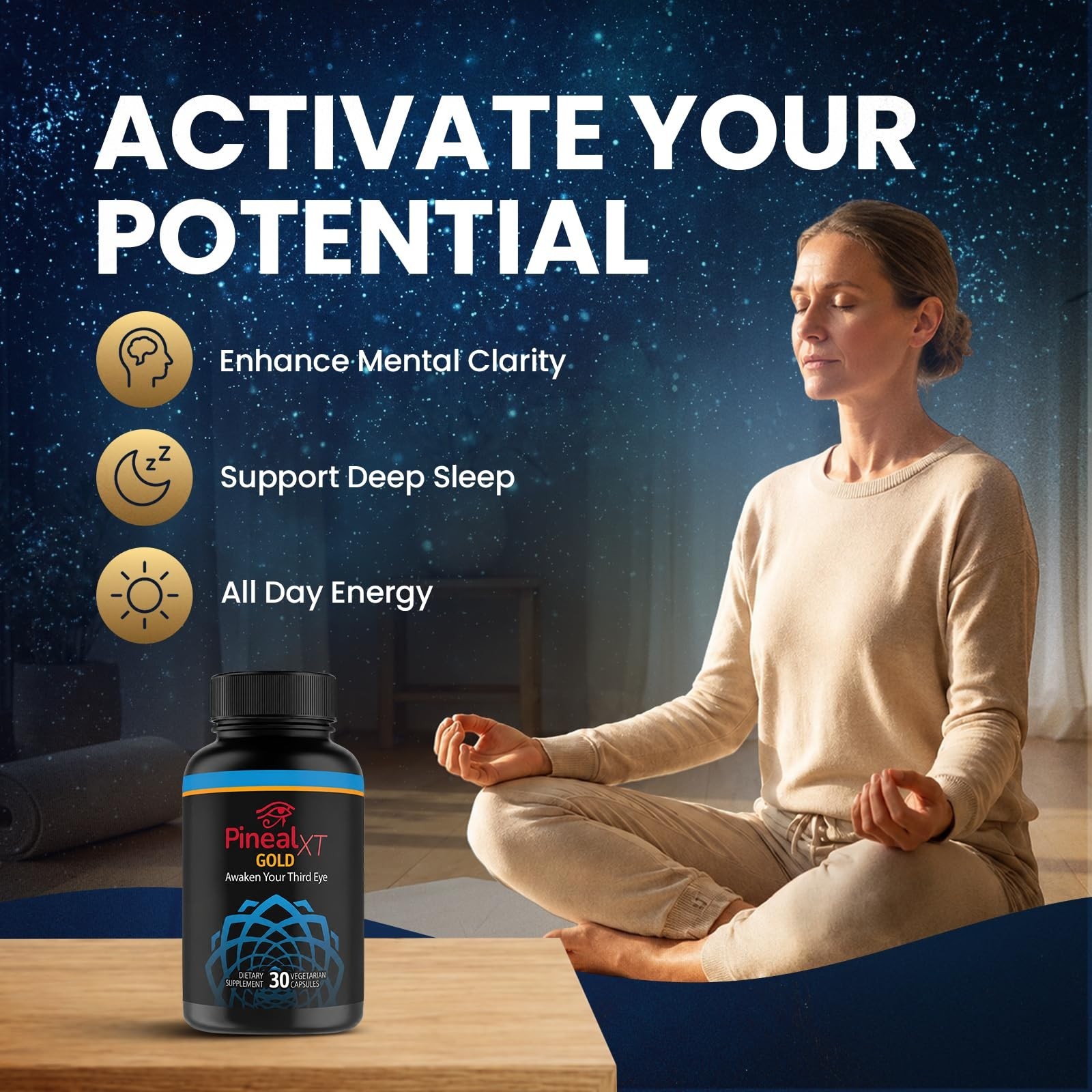Pineal Gland Supplement for Third Eye Awakening | Natural Mind Clarity Booster