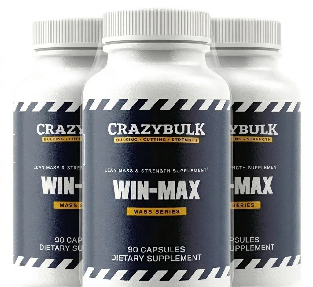 CRAZYBULK WIN-MAX | Natural Anabolic Body Building Supplement | Pack of 3