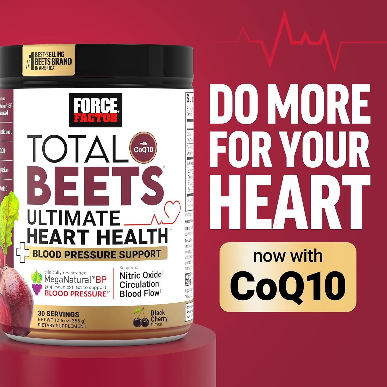 Gluten-Free Total Beets Superfood Powder – Enhance Circulation & Stamina, 7.4 Oz