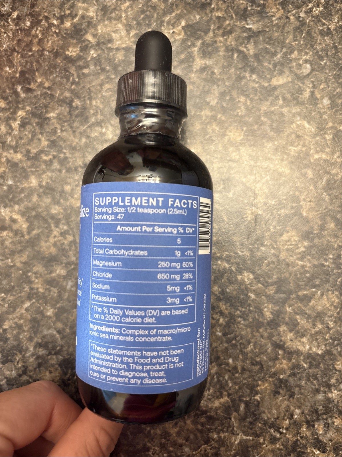 Bodybio remineralize Drops 4 fl oz