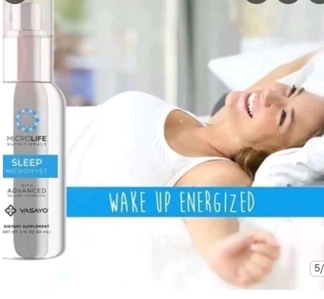 NEW! VASAYO Micromyst Microlife Sleep Support Dietary Supplement 2fl oz/60ml