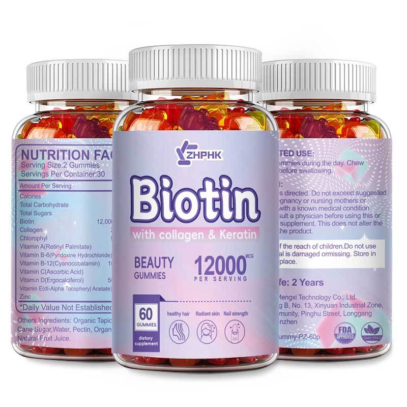 WEEM Hair Skin and Nails Gummies – Supports Healthy Hair – Vegan biotin Vitamins