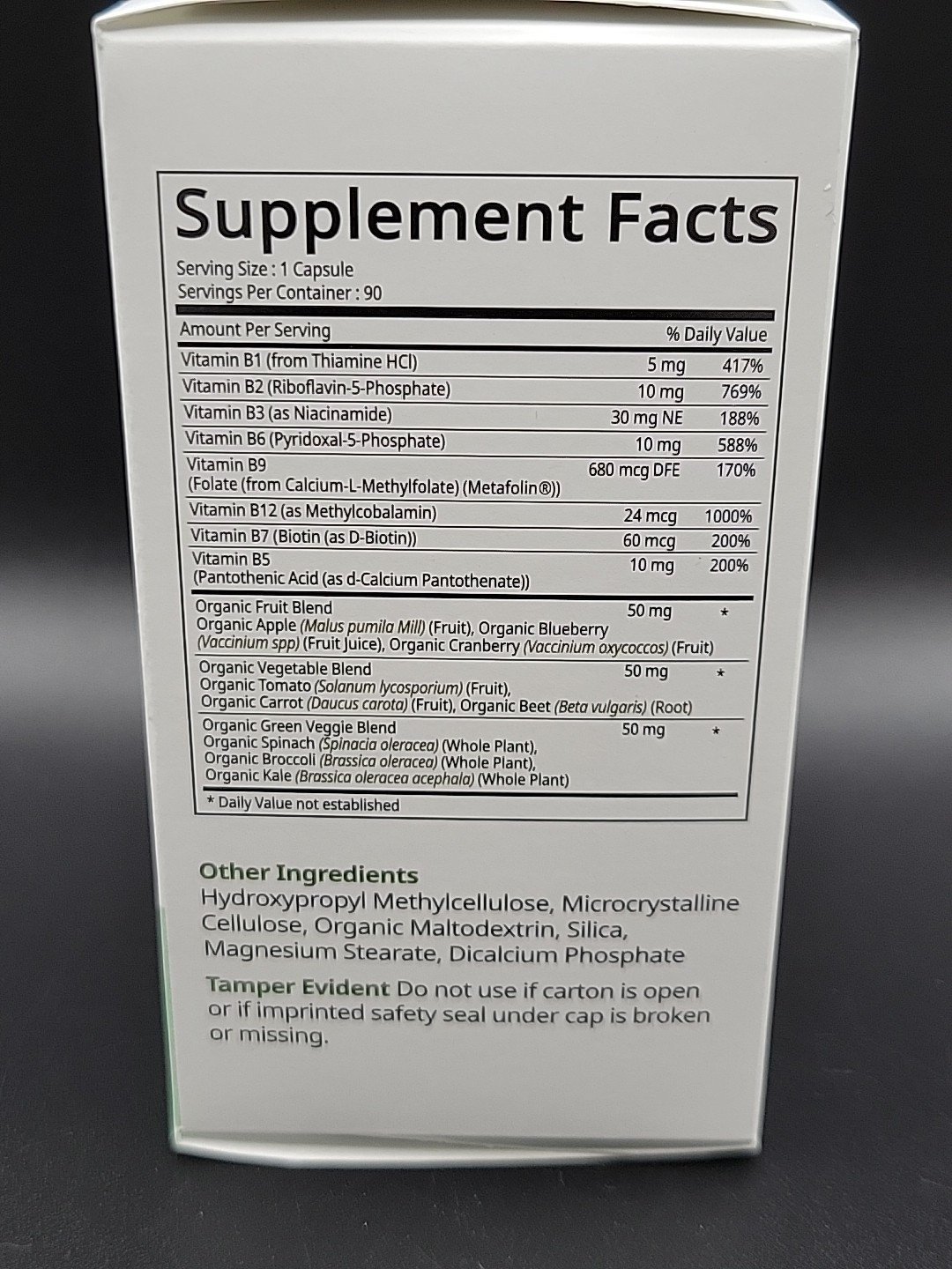 Atomy Vitamin B Complex Energy Metabolism Vegan Gluten Free Non GMO 90 caps