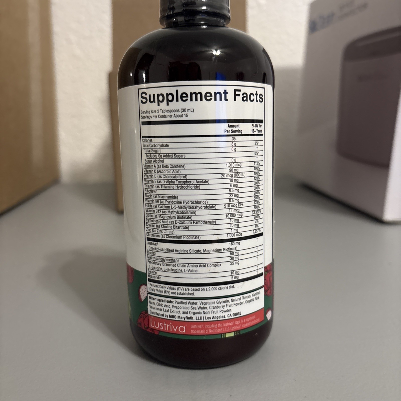Mary Ruth’s Liquid Morning Multivitamin Hair Growth Supplement 15.22 OL OZ