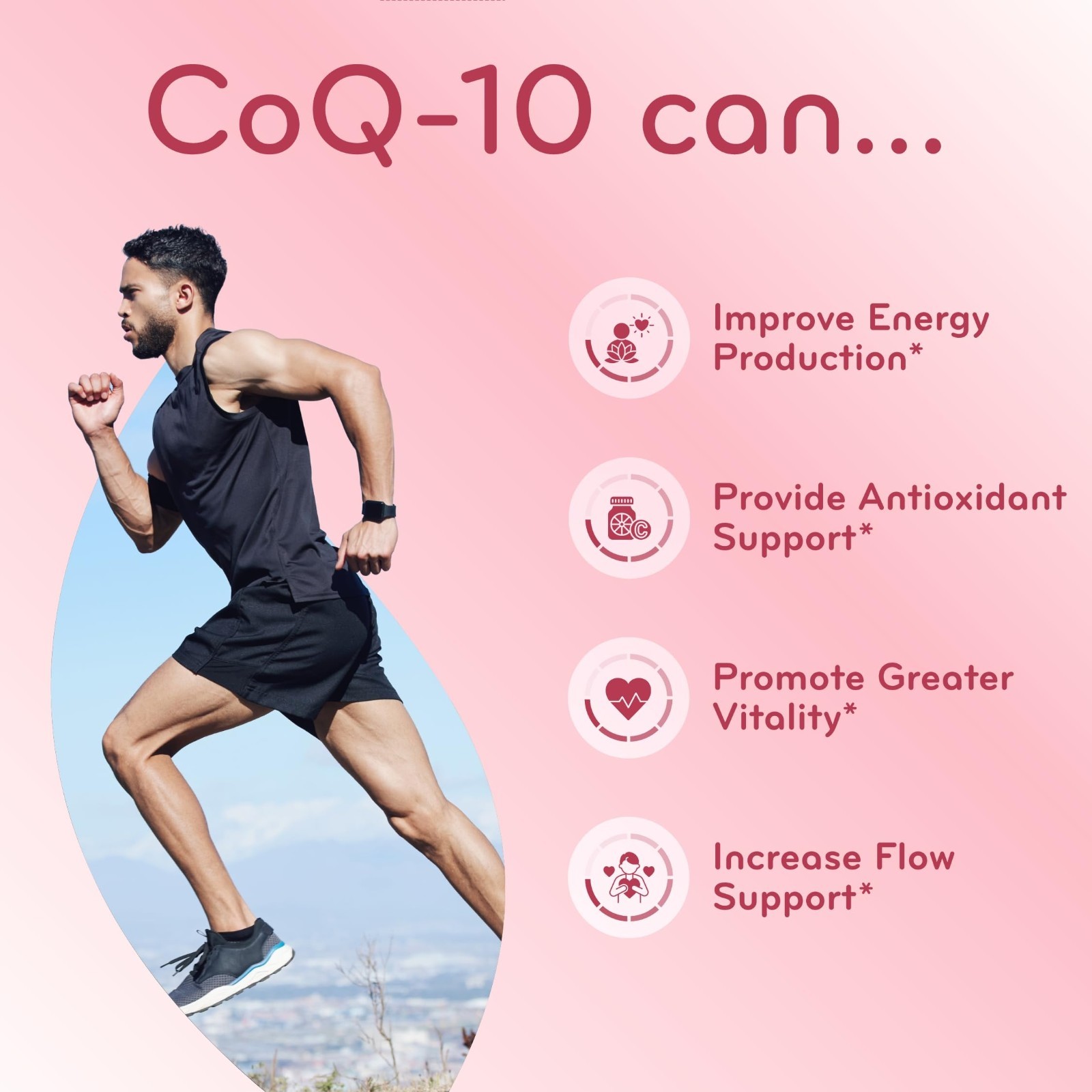 CoQ10 200mg Softgels – Quick Absorption Antioxidant for Heart & Energy Support,