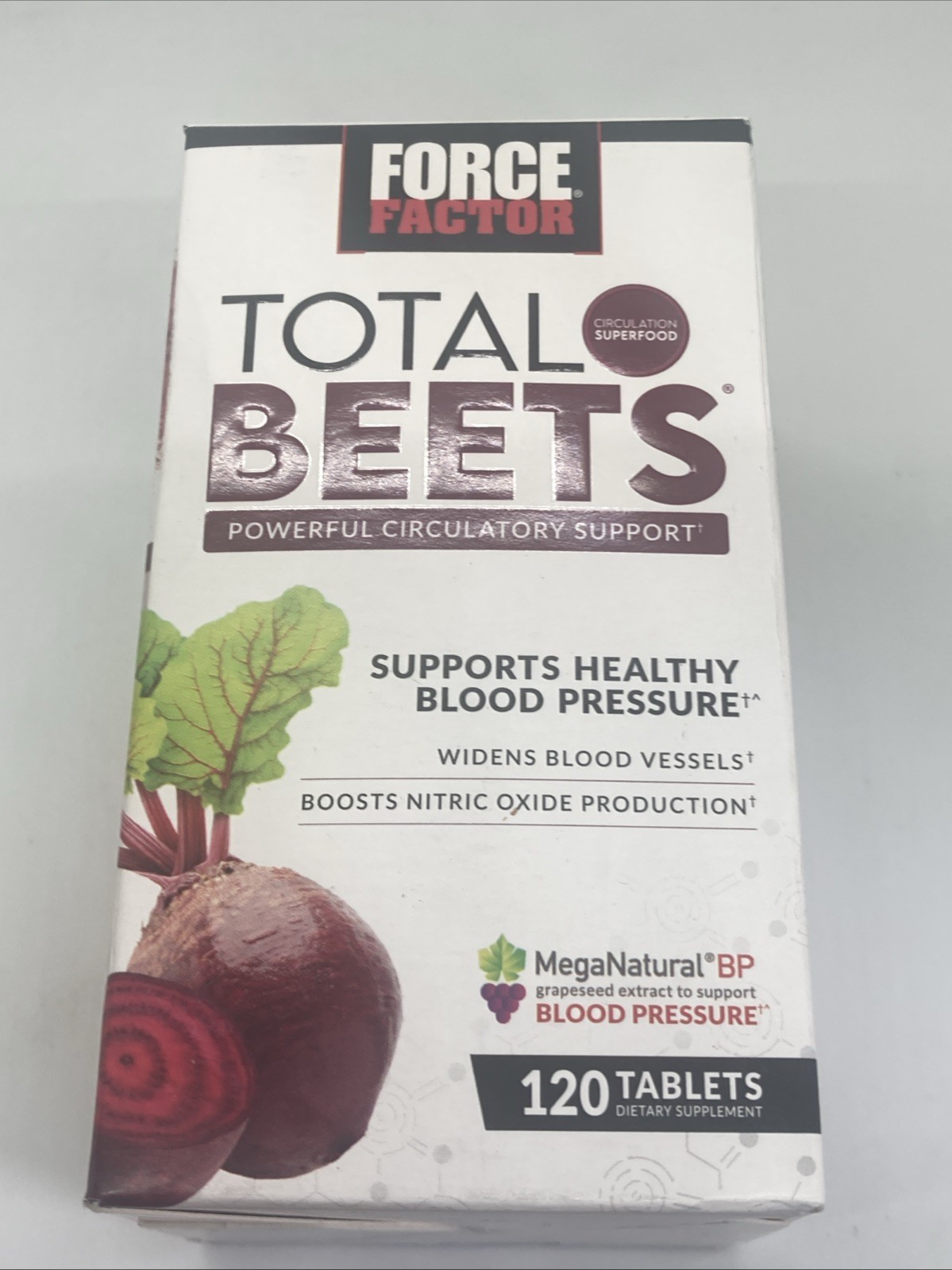 Total Beets Circulation Superfood Beet Root with Blood Pressure Support 120ct