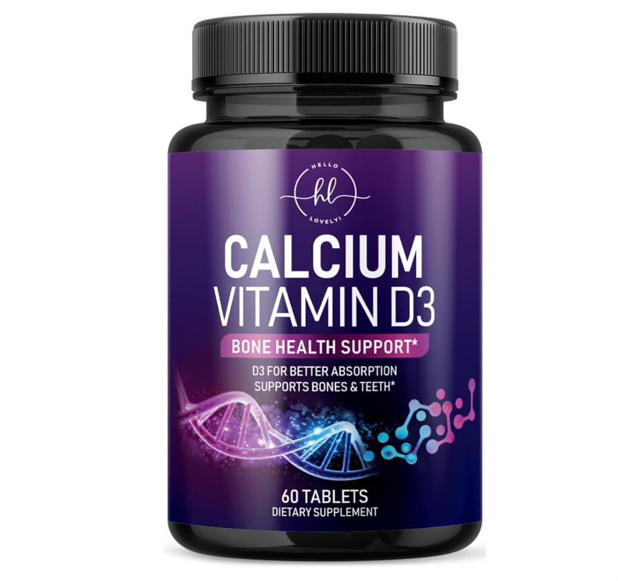 Calcium 1200mg per Serving with Vitamin D3 Bone Teeth Health Supplement 60 Tabs