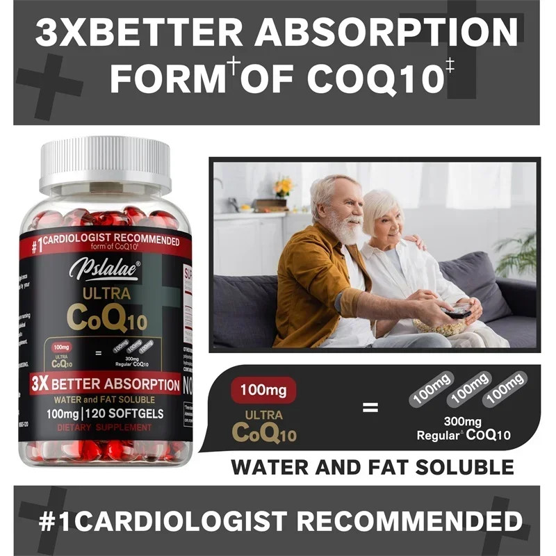 CoQ10 120pcs – Supports Vascular and Heart Health, Balances Blood Pressure