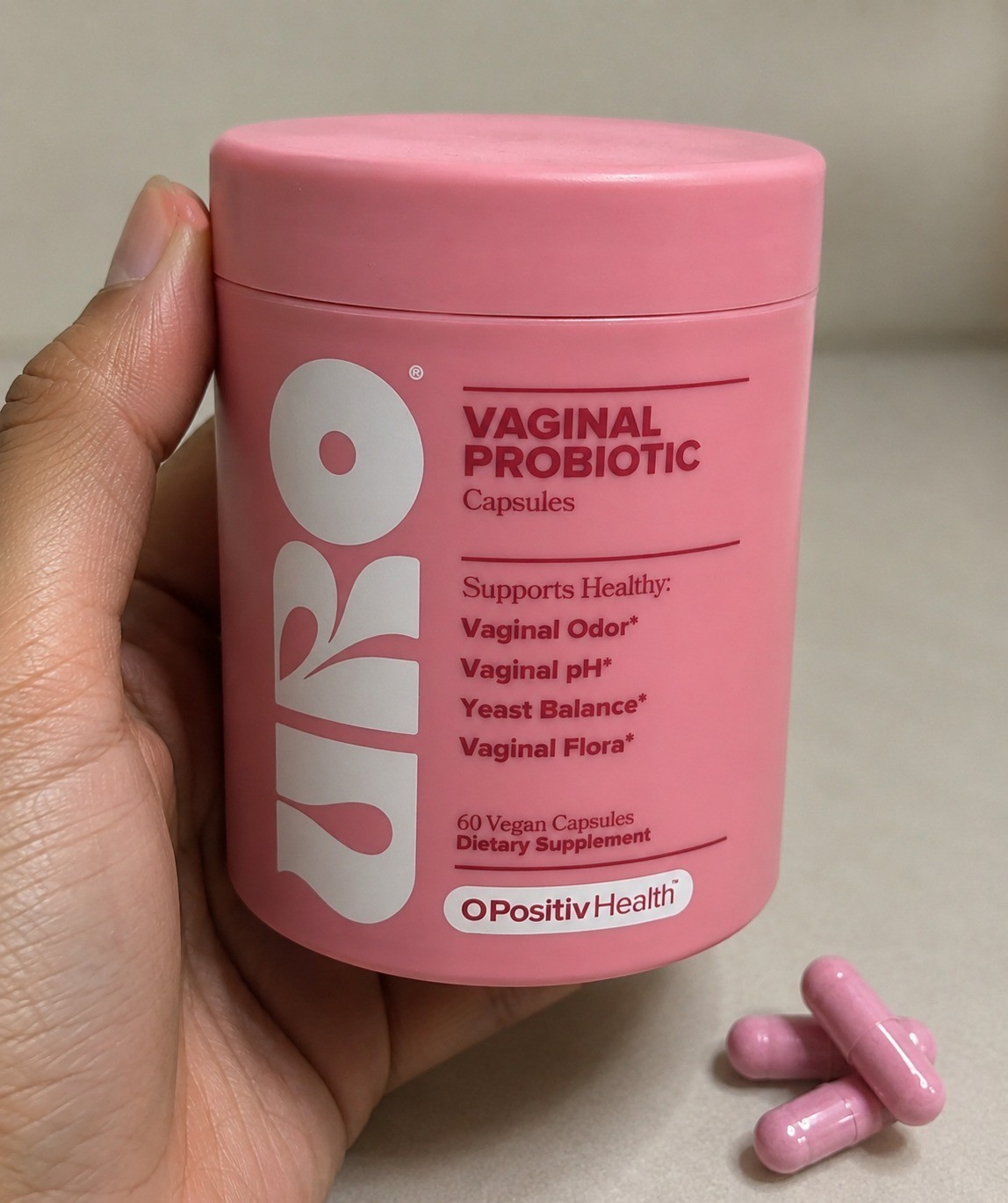 PACK 3 URO O Positiv Vaginal Probiotics for Women pH Balance Prebiotic 60 Pills