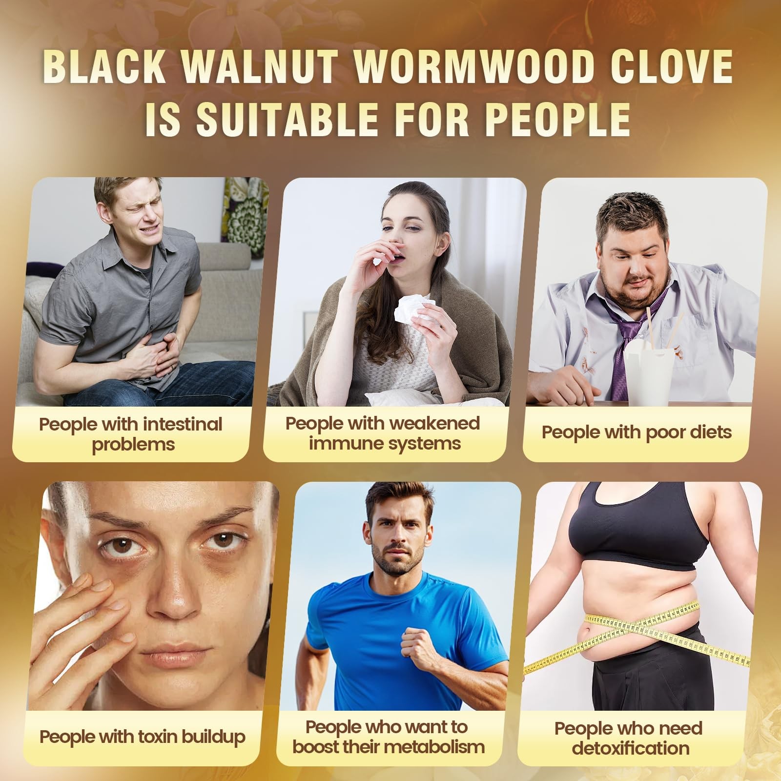 18-in-1 Black Walnut Wormwood Cleanse for Humans, 1 Count (Pack of 1), 1 Bag