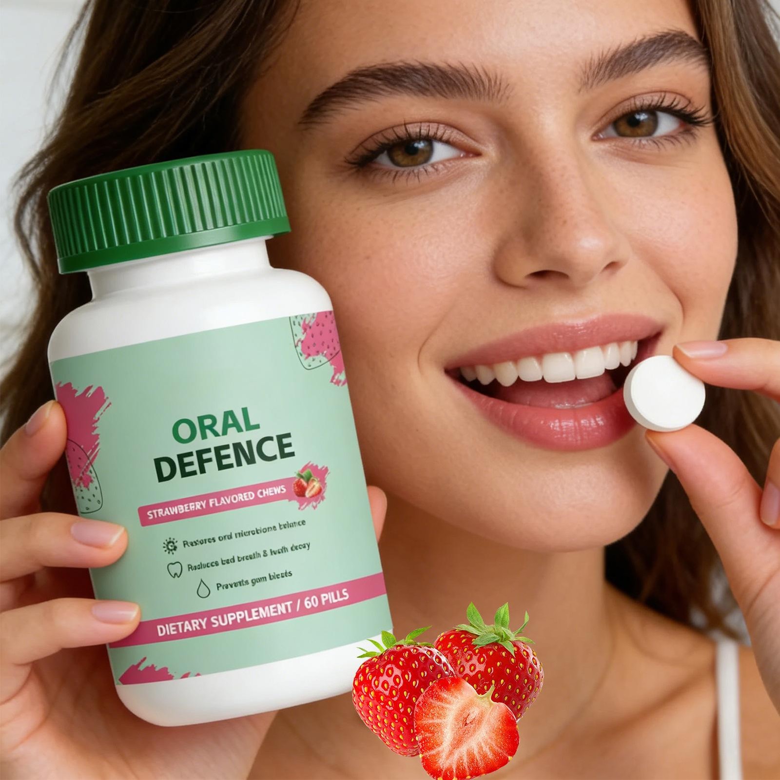 Oracare Oral Defence – Oral Probiotics Supplement ideal for Fresh Breath, Teeth