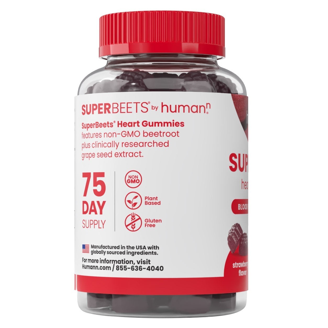 HumanN SuperBeets Heart Gummies Blood Pressure Support 150 Gummies