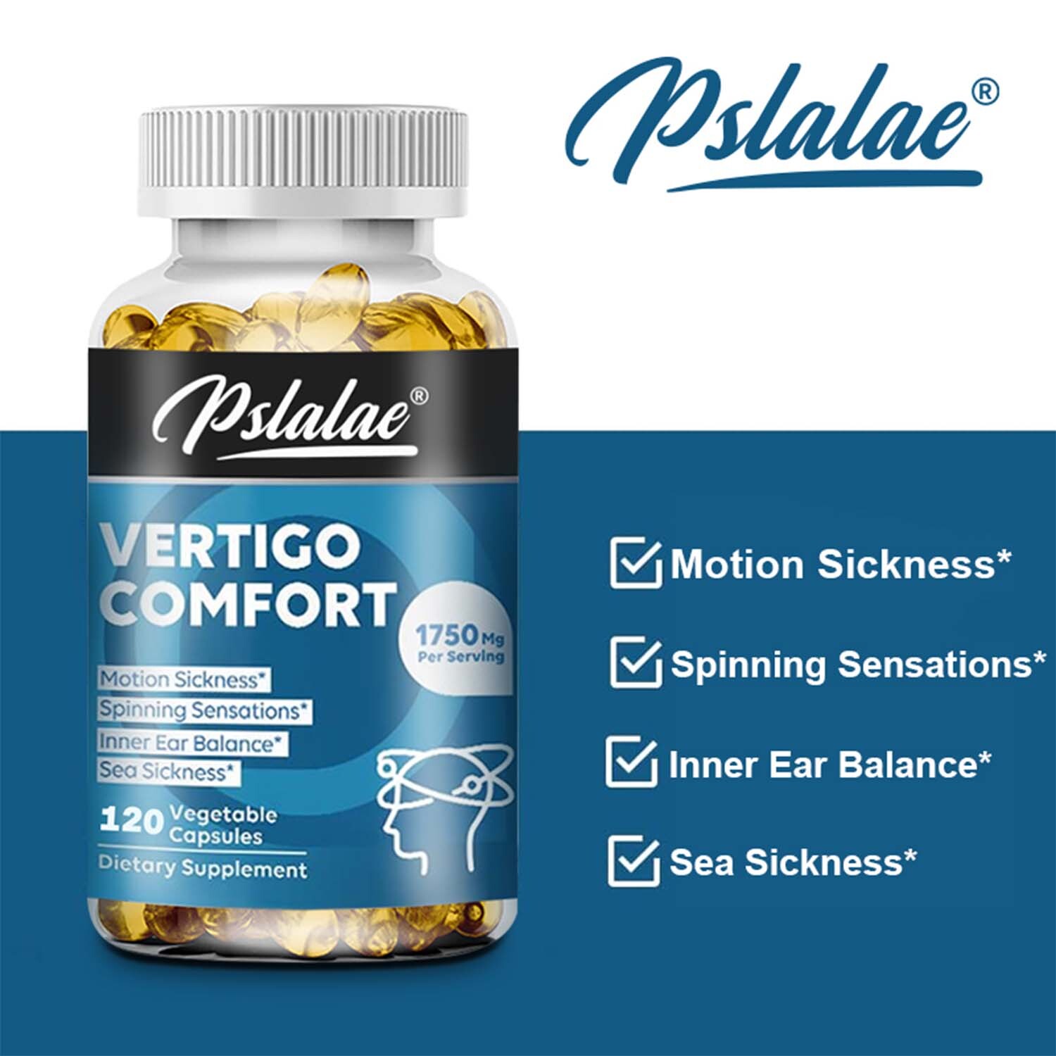 Vertigo Comfort – for Motion Sickness, Dizziness, Tinnitus, Migraines, Inner Ear
