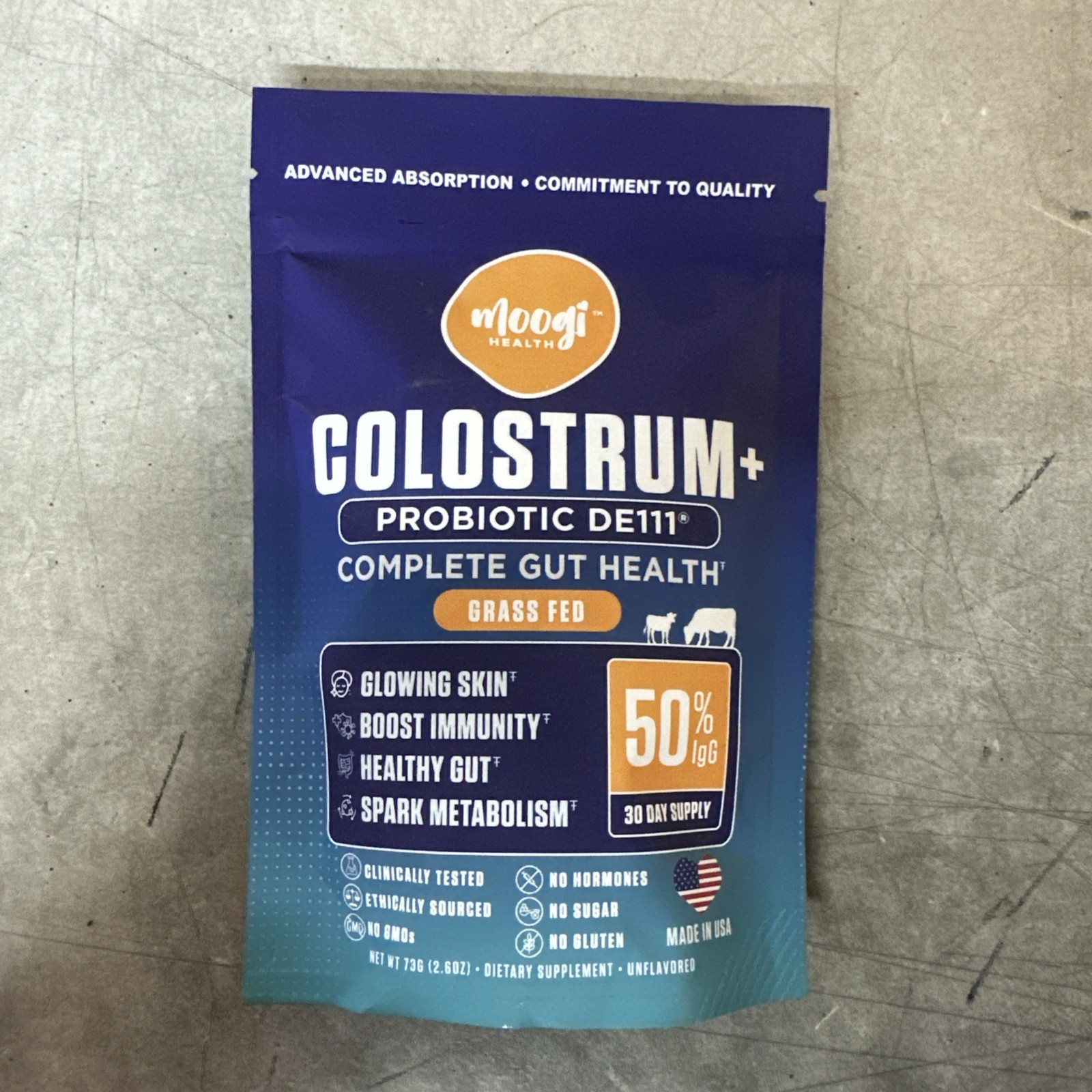 NEW Moogi Health Colostrum + Probiotic DE111 Complete Gut Health 2.6oz 1/2027