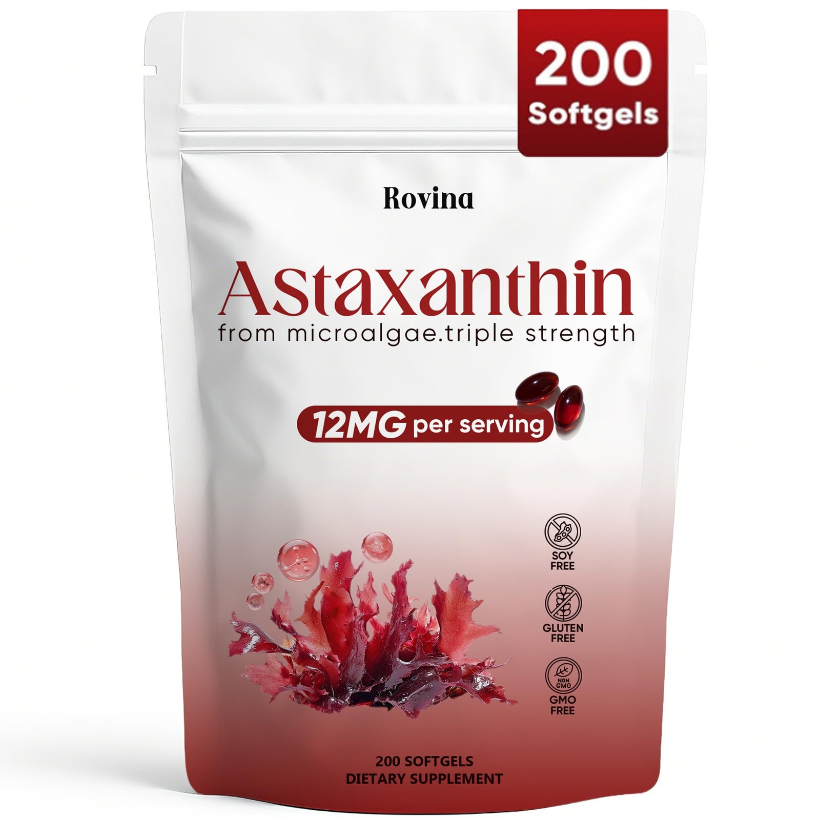 Regpem Rovina Astaxanthin 12mg, Revella 12.5 Pound (Pack of 1)