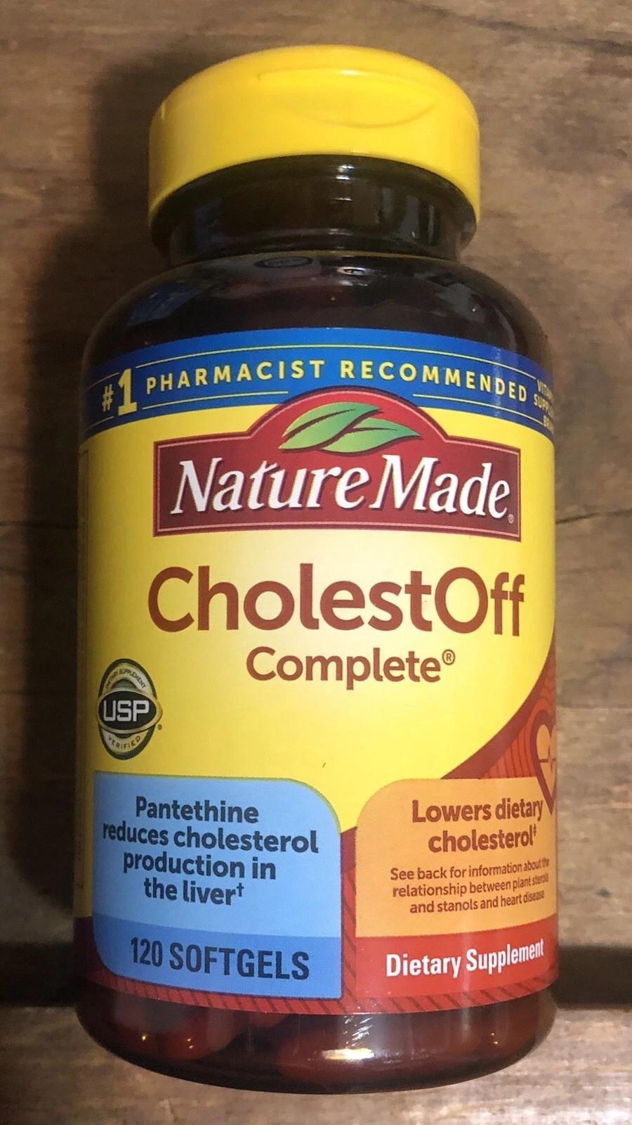 NATURE MADE CholestOFF Complete 120 Softgels Reduces Cholesterol NEW