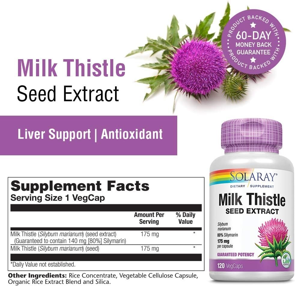 Solaray Milk Thistle 175mg 120caps