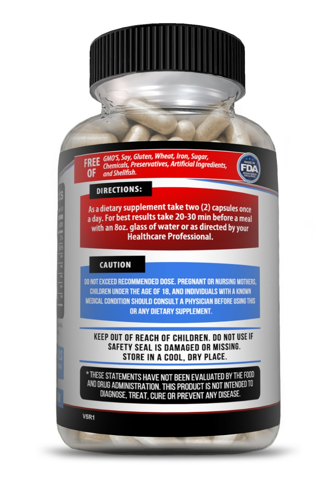 L-Arginine 60 Nitric Oxide, Testosterone Booster, ED Support 2400 mg