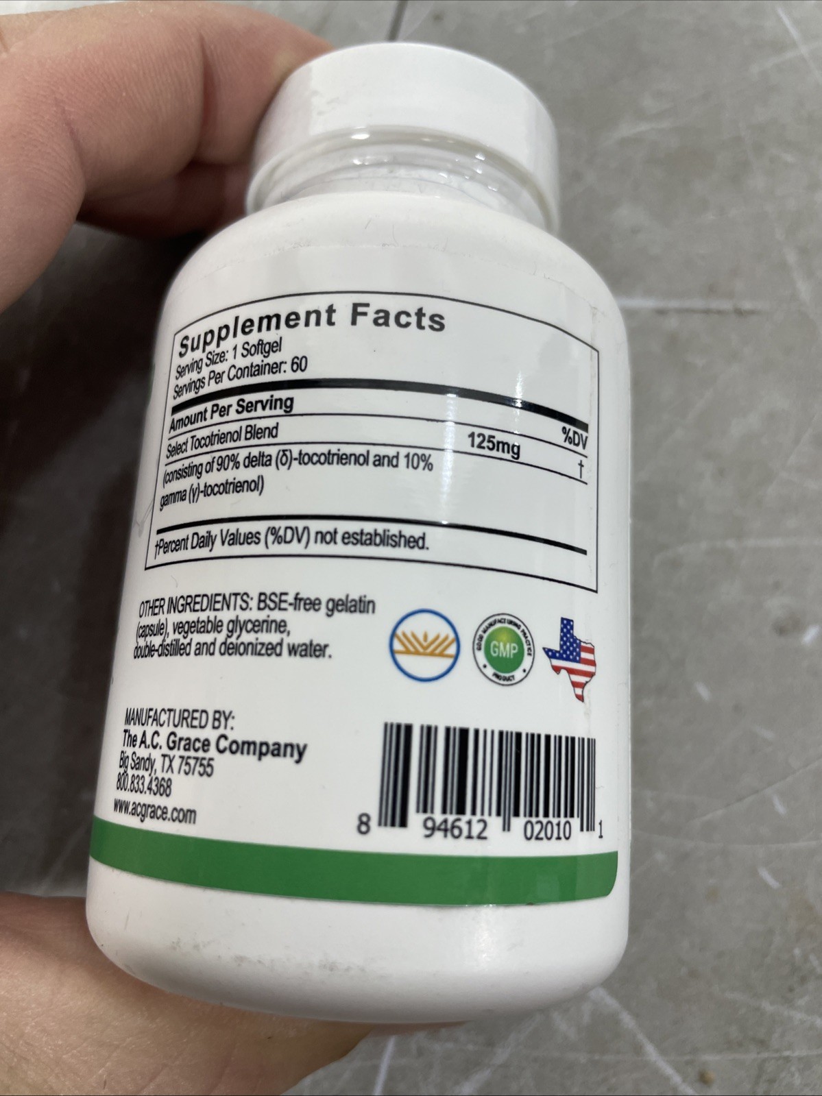 Unique E, Tocotrienol, 125 mg, 60 Easy To Swallow Softgels