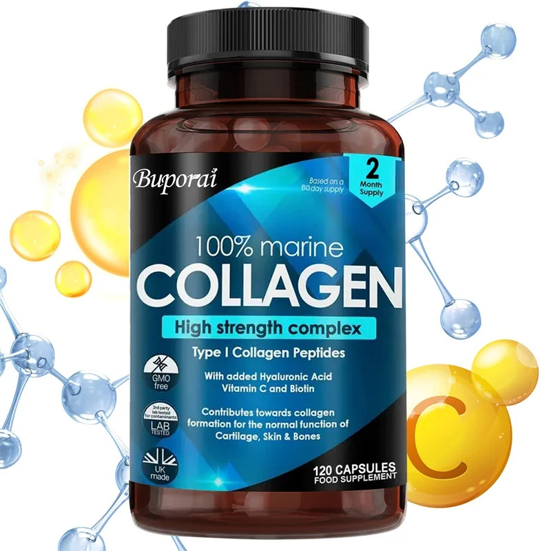 Collagen High Strength Complex 120pcs,Supports Healthy Skin, Joints, Hair, Nails