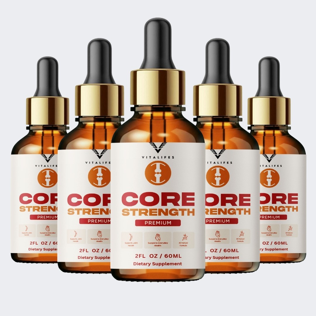 (5 Pack) Core Strength Premium Drops Herbal Formula Liquid Supplement 60ml