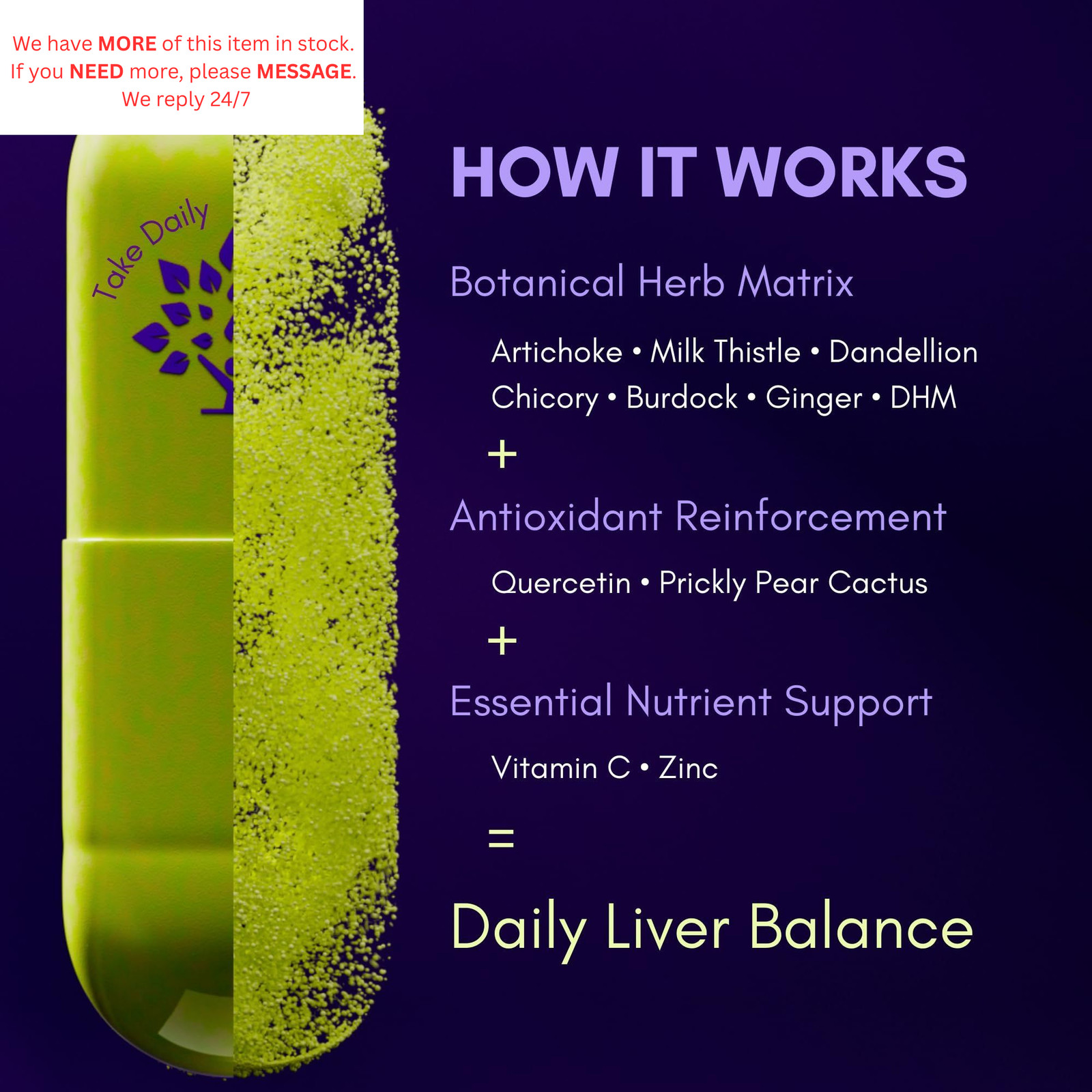 purple tree Happy Liver Daily | Support & Cleanse 60 Count (Pack of 1)