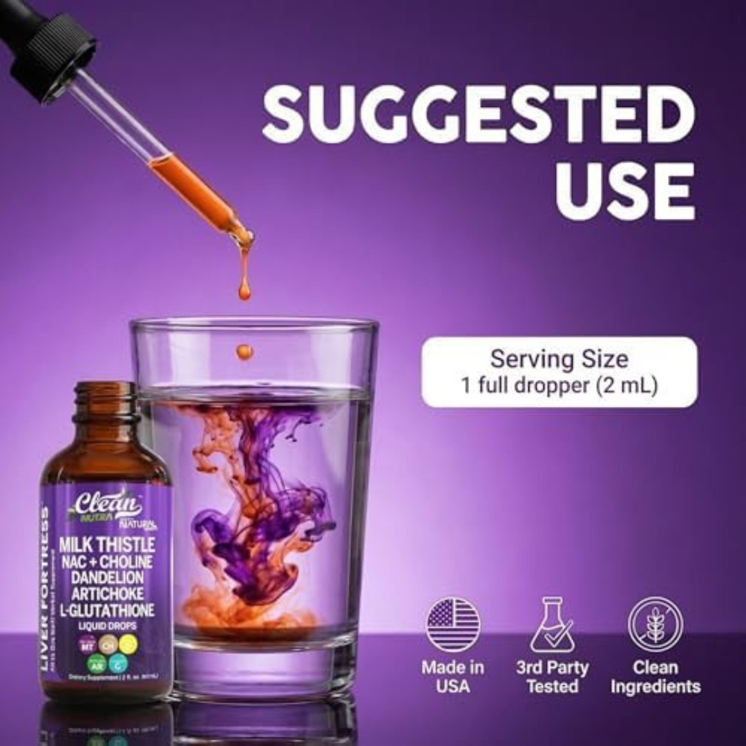 All-In-One Liver Support Supplement with Milk Thistle & N-Acetyl Cysteine Drops