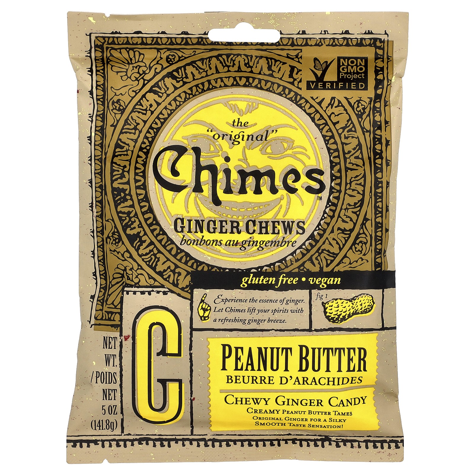 Ginger Chews, Peanut Butter, 5 oz (141.8 g)