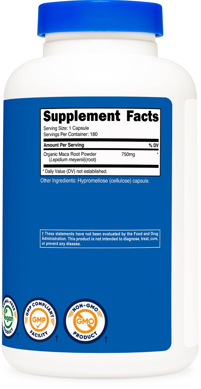 Nutricost Maca Root 750mg, 180 Capsules – 180 Servings, Non-GMO, Gluten Free