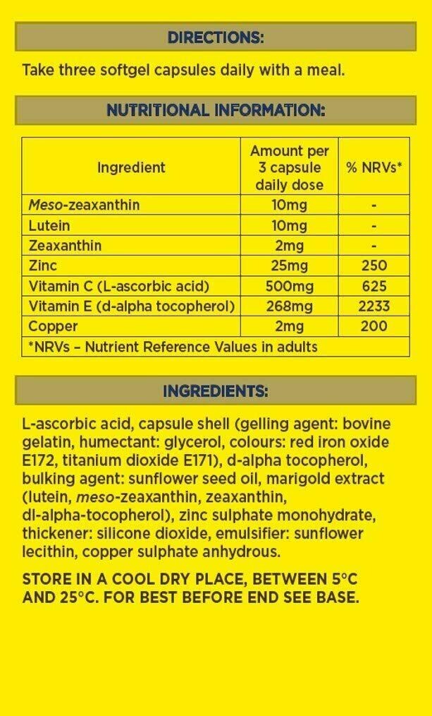 MacuShield Gold 90 Capsules Food Supplement